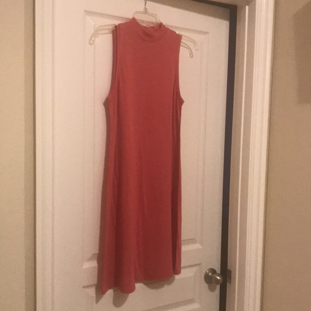 NWT Alternative Striped Mock Neck Flare Dress